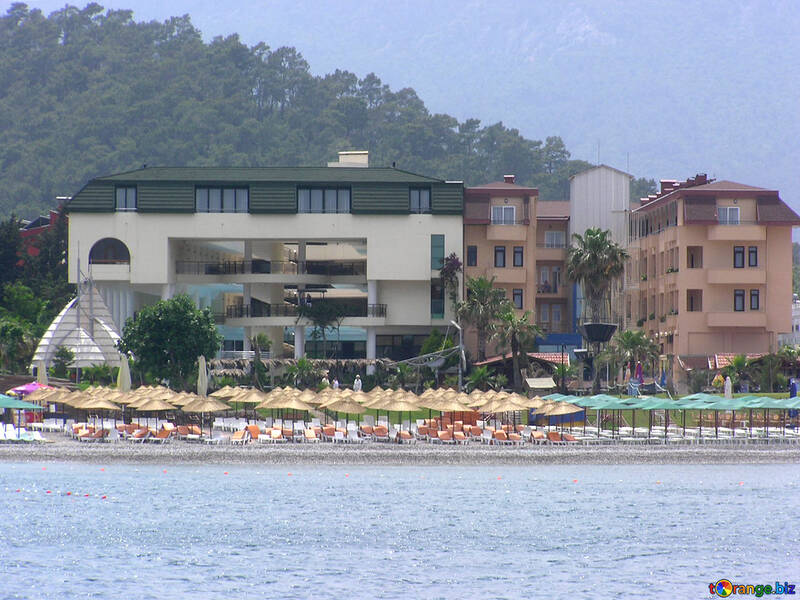 Турецький готель вид з моря №21917