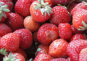 Background strawberries №22393