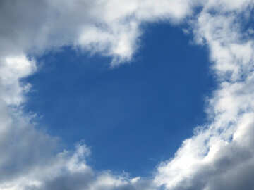 Heart of clouds №22604