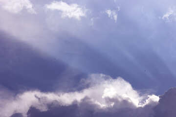 Beautiful rays in the sky №22680