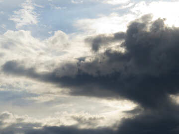 La figura de las nubes en el cielo №22581