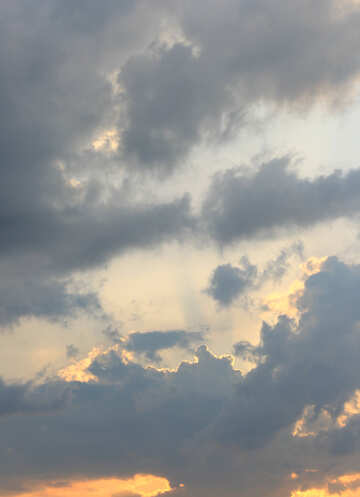 Clouds at sunset №22728