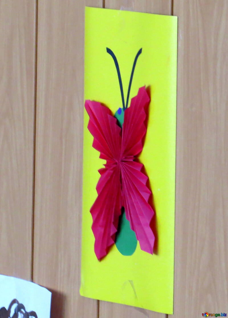 Children applique butterfly on the wall №22093