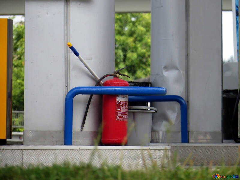Fire extinguisher at the gas station №22156