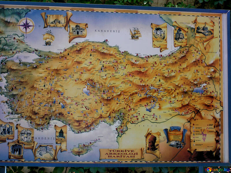 Mapa da Turquia №22066