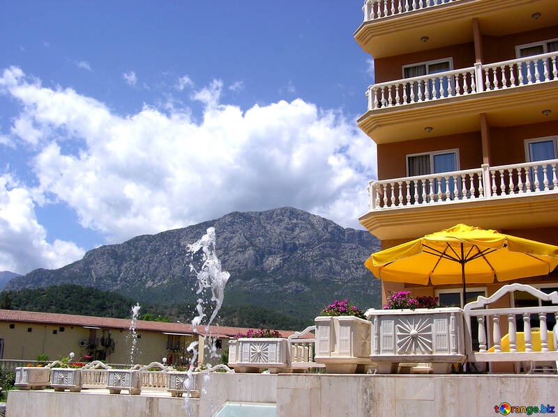Fountain in Turkish hotel №22015