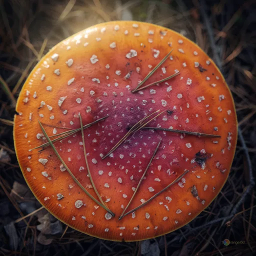 Відреставрована люксова версія Texture of red fly agaric Red fly agaric mushroom texture photo №23227