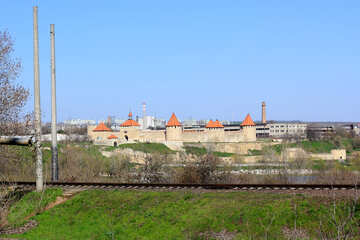 La forteresse sur le paysage urbain №23846