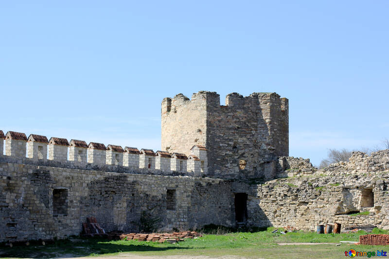 Restaurée pas d`élément de la forteresse №23826