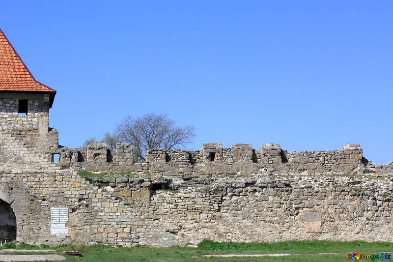 古代の要塞の壁 №23817
