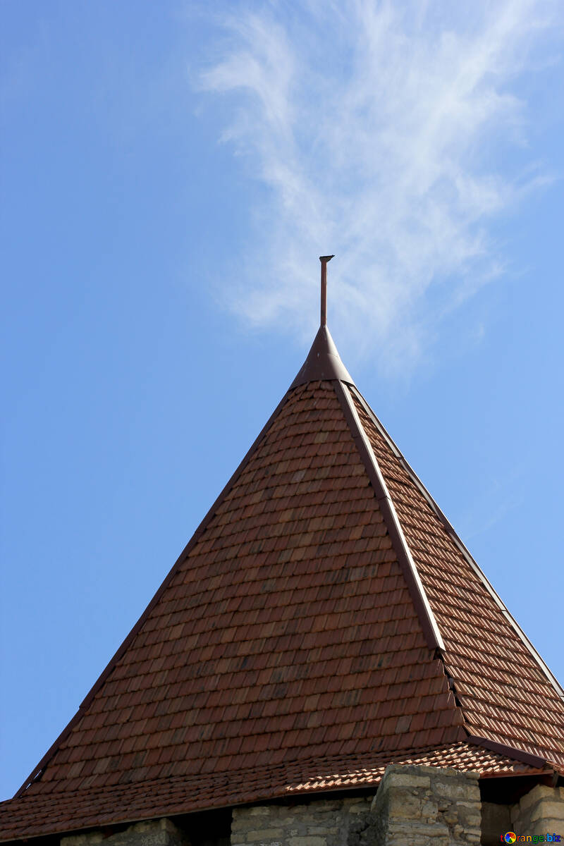 Der Ziegel-Dach-Turm №23762