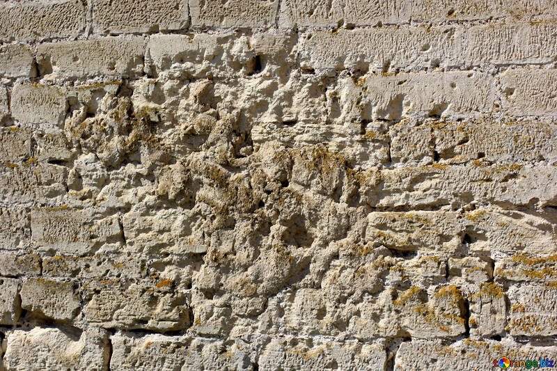 Wall with traces of bullets. №23741