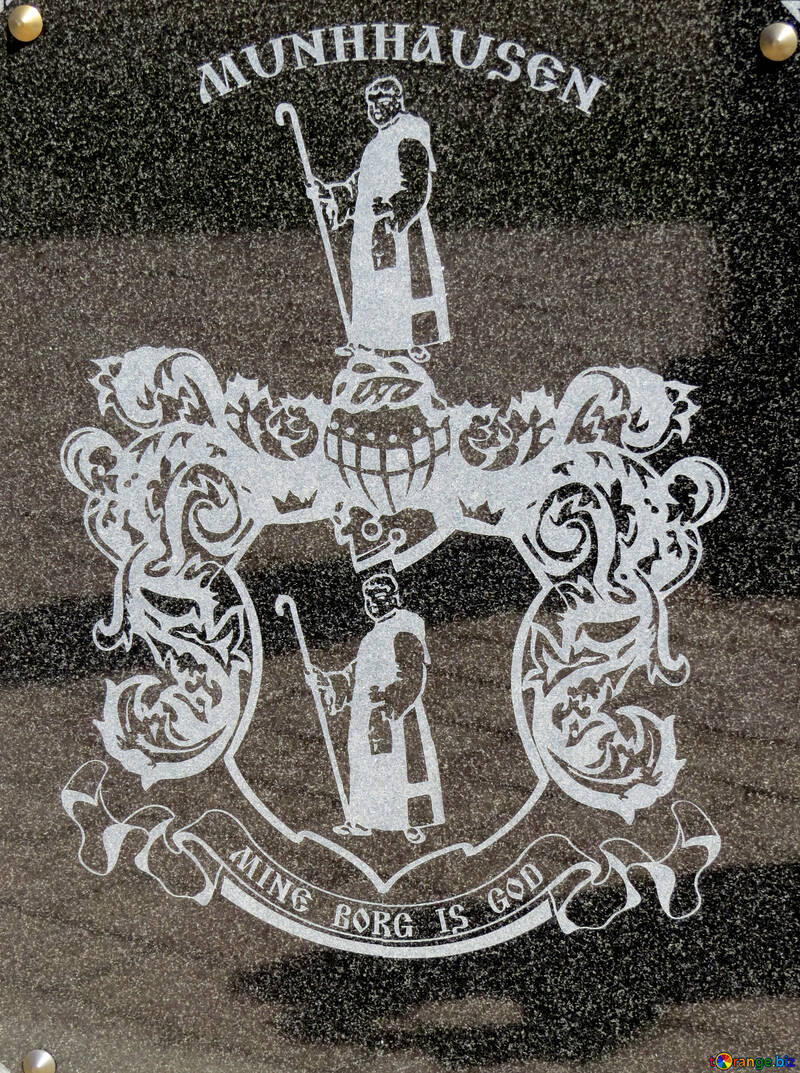 Plaque de baron Munchausen.Commemorative. №23569