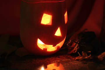 Halloween pumpkin lamp №24299