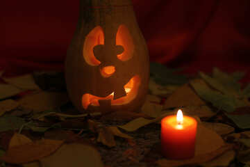 Lámpara de foto de calabaza de halloween №24246