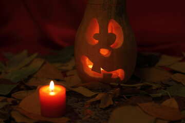 Lámpara de foto de calabaza de halloween №24247