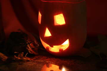 Halloween pumpkin lamp №24298