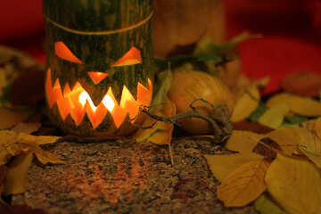 Pumpkin witch for halloween №24286