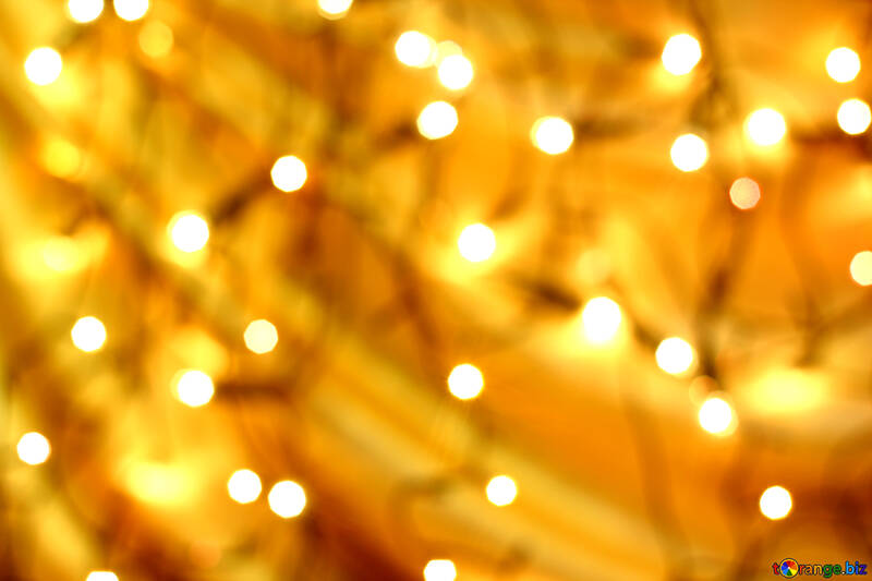 Background of Christmas garland light №24615