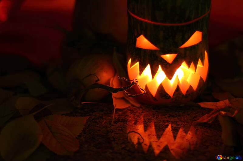 Pumpkin lamp for witches №24285