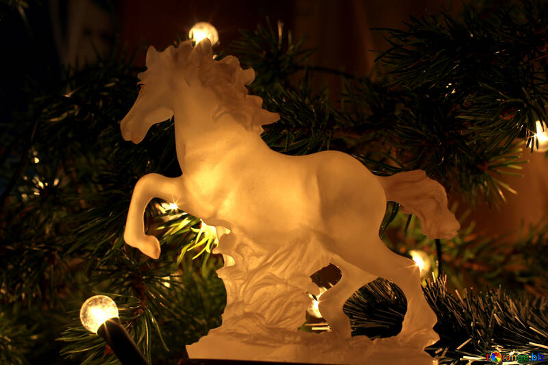 Picture Christmas Horse №24543