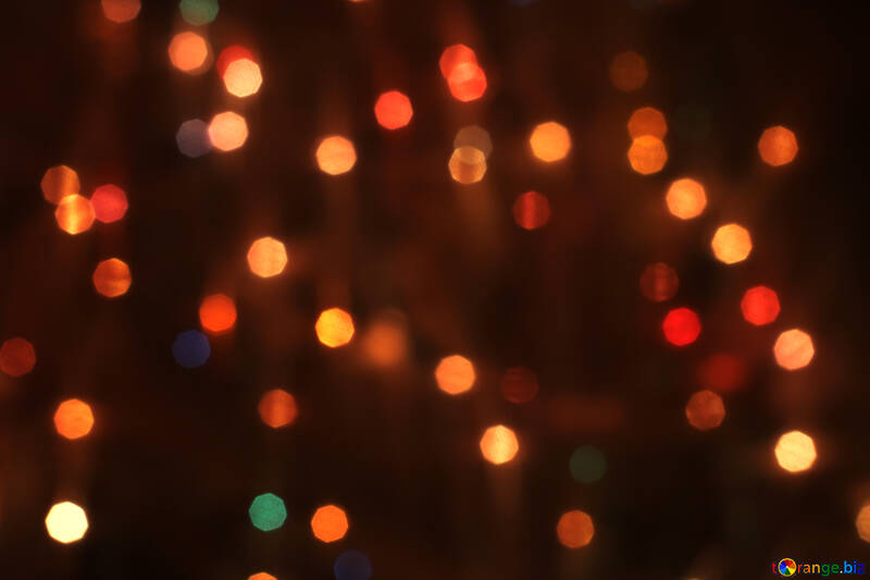 Background of Christmas lights №24607