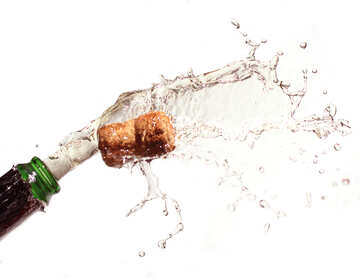 Bottle of champagne №25075