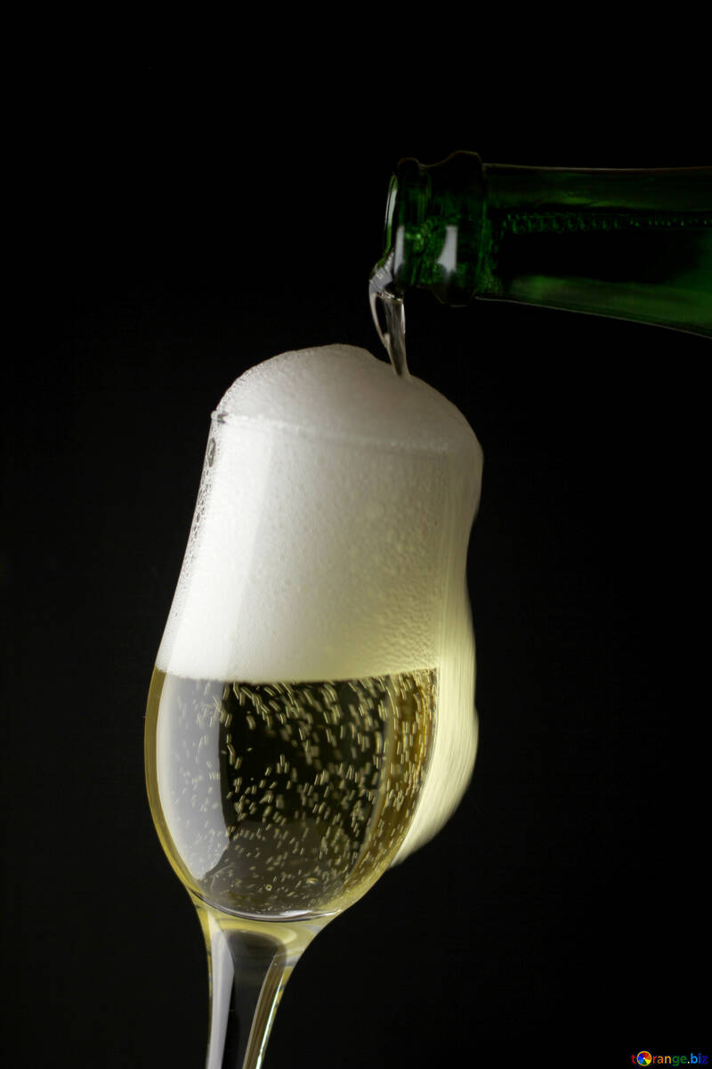 Foamy champagne №25764
