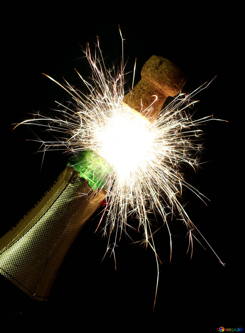 Champagne with sparks №25603