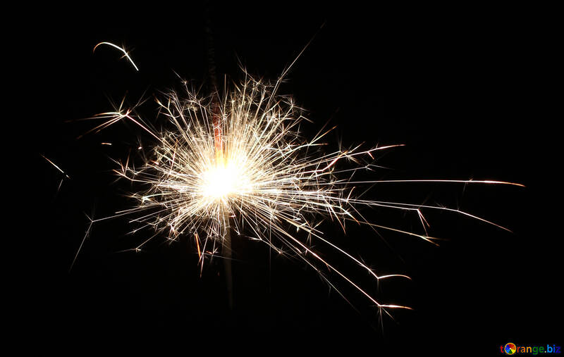 Candle with sparks №25675