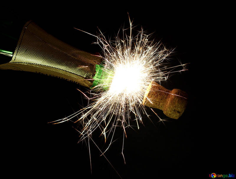 Champagne with sparks №25606