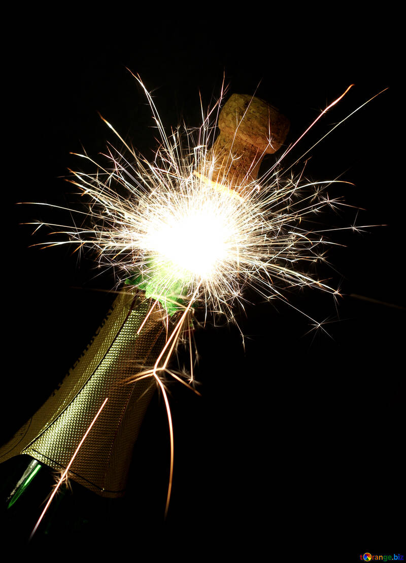 Champagne with sparks №25627