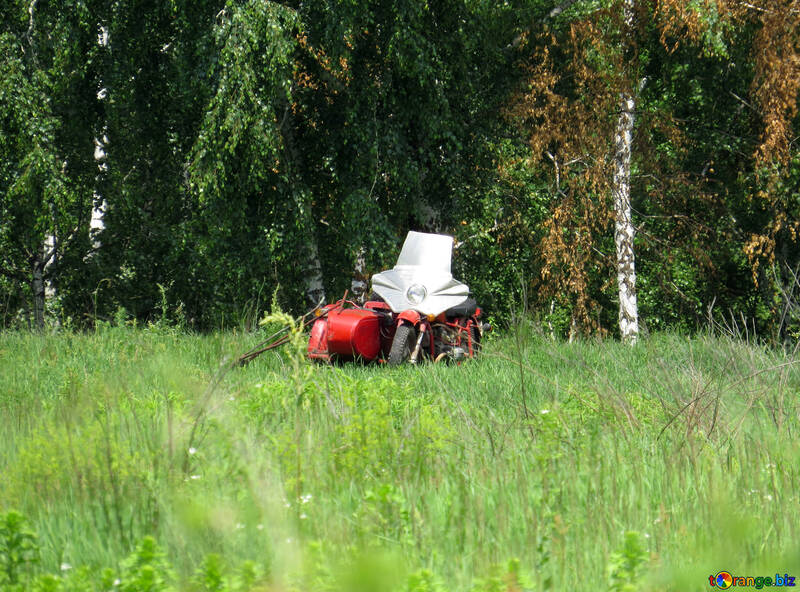 Rural motocicleta con sidecar №26654