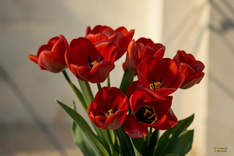 Відреставрована люксова версія Rote Frühlingsblumen №27450
