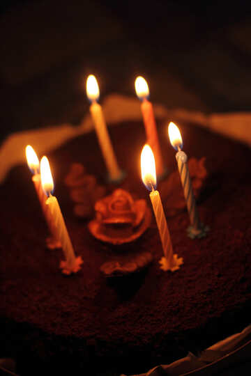 Cake with candles