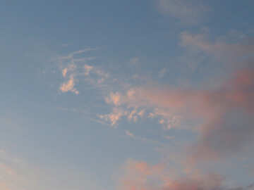 Shapes on the sunset sky of clouds №27304