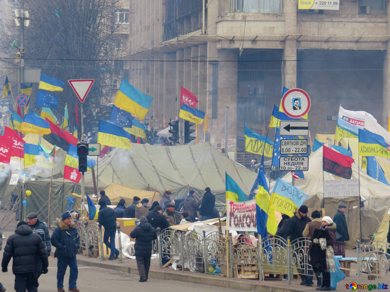 Demonstranten in Kiew №27753