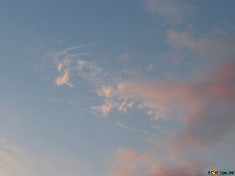 Shapes on the sunset sky of clouds №27304