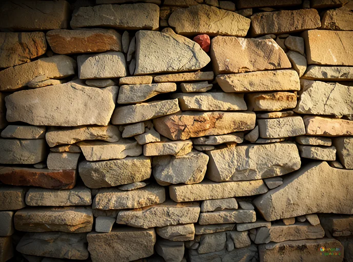 Відреставрована люксова версія Colore rosso. Texture di muratura in pietra. №28551