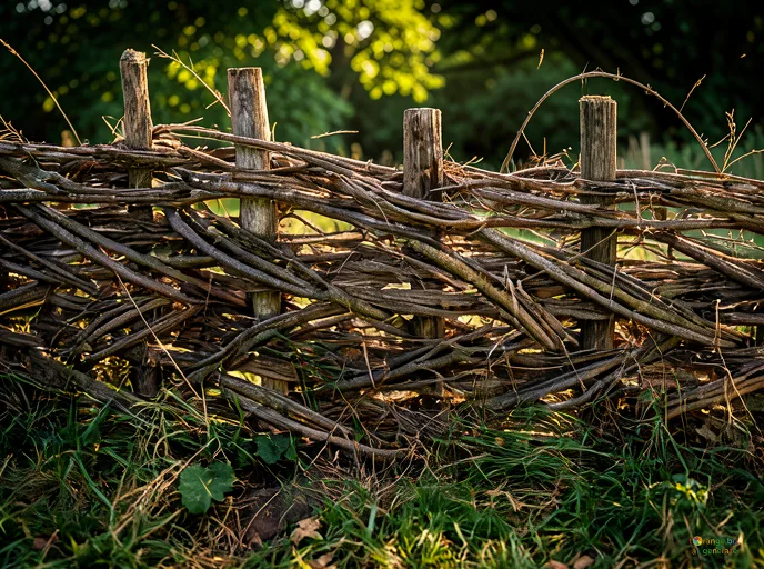 Відреставрована люксова версія 枝編み細工品フェンス パターン №28932