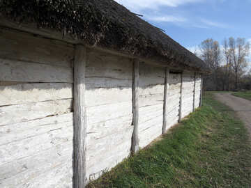 農村の家の壁 №28846