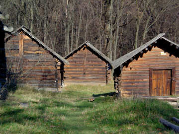Старовинні дерев`яні будинки №28242