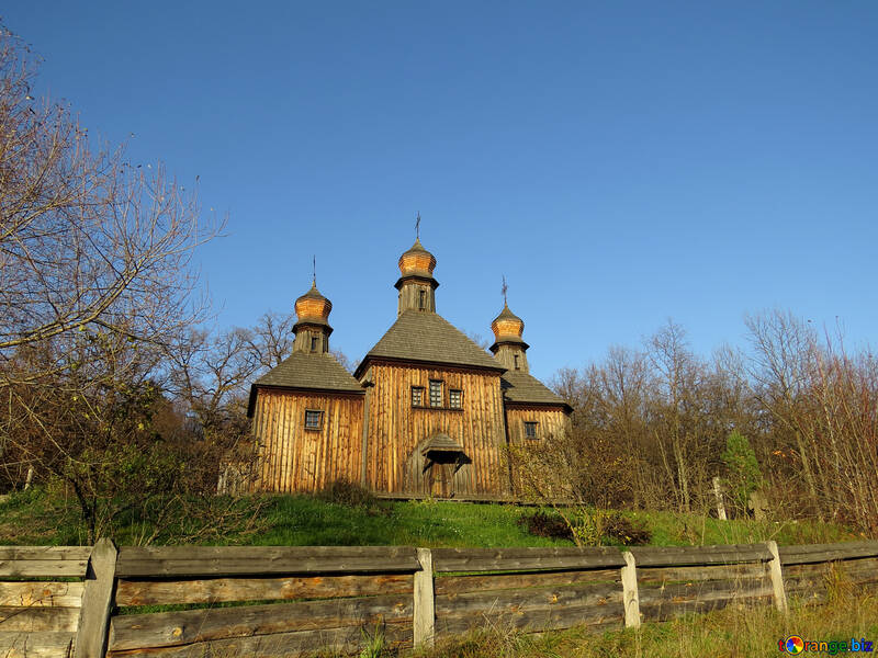 古い木造の教会 №28496