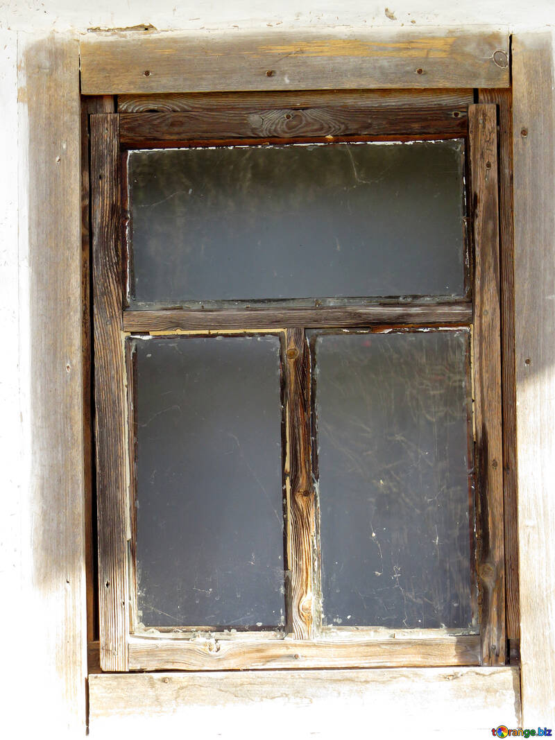 古い木製の窓 №28752