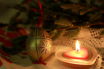 Evening Easter candle №29534