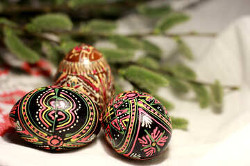 Ramitas de sauce y Pascua huevos №29564