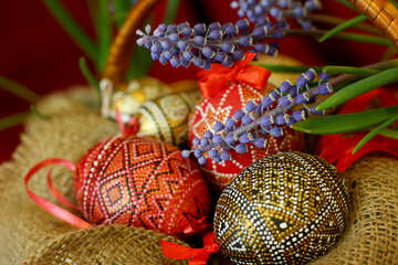 Flores de primavera y los huevos de Pascua №29757