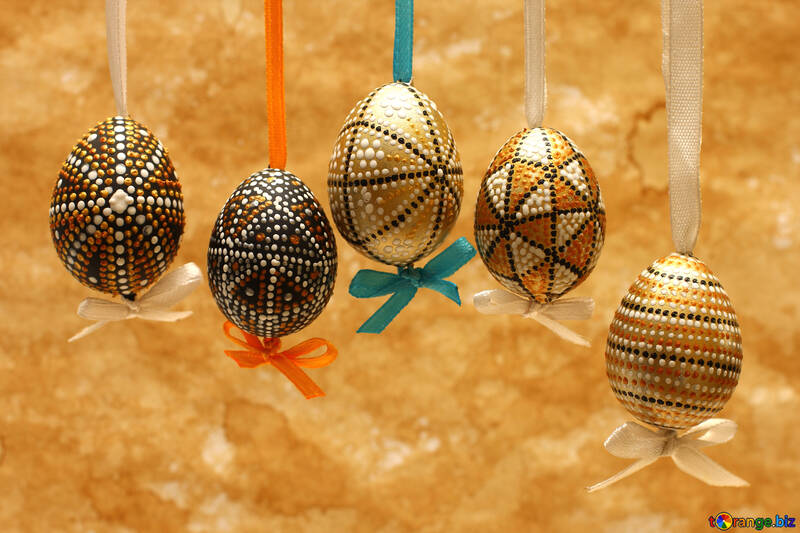 Huevos de Pascua pintados №29792