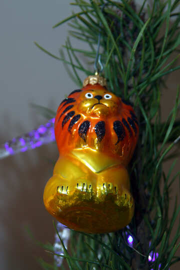 New Year`s toy - lion №3940