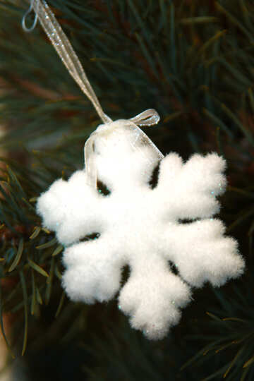 Snowflake on the Christmas tree №3934